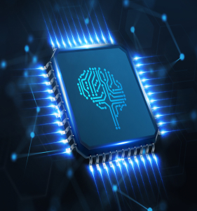 image of a computer chip representing AI and Machine Learning