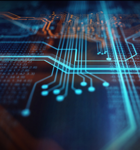 abstract image of circuits and digital lines representing technology strategy